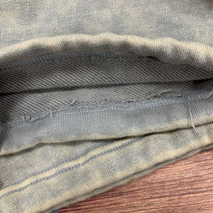 Vente en gros de pantalon de survêtement en coton éponge délavé à l'acide pour femmes broderie unie pantalon de jogging décontracté et lourd pour femmes - Product Image 6