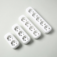 Multiprise électrique domestique standard européenne 250V à 4 prises avec rallonge