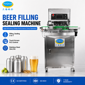 Unité de remplissage de bière monobloc 2-en-1 avec nettoyage CIP automatique et valve de débit précise pour boissons gazeuses - Product Image 1