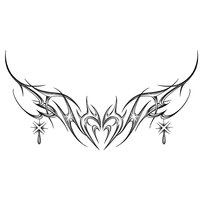 Autocollant de tatouage temporaire sexy pour clavicule et poitrine, motif papillon, essentiel pour l'été, lavable, chic, audacieux, à base d'extraits végétaux, géométrique