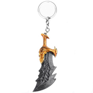 Hot Game God of War <span class=keywords><strong>Kratos</strong></span> Broadsword Llavero Collar <span class=keywords><strong>Espada</strong></span> de metal para niñas Inspirado en la animación de Japón Idea de regalo perfecta - Product Image 5