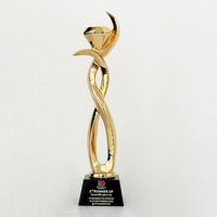 Trofeo de Resina con Cristal, Oro, Plata y Cobre, Premios de Reconocimiento con Diamantes MH-T66