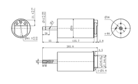 Aigle puissance Moteur PA70-150 KV160 /KV230 PA Série Moteur Brushless multifonctionnel Pour Sans Pilote bateau USV