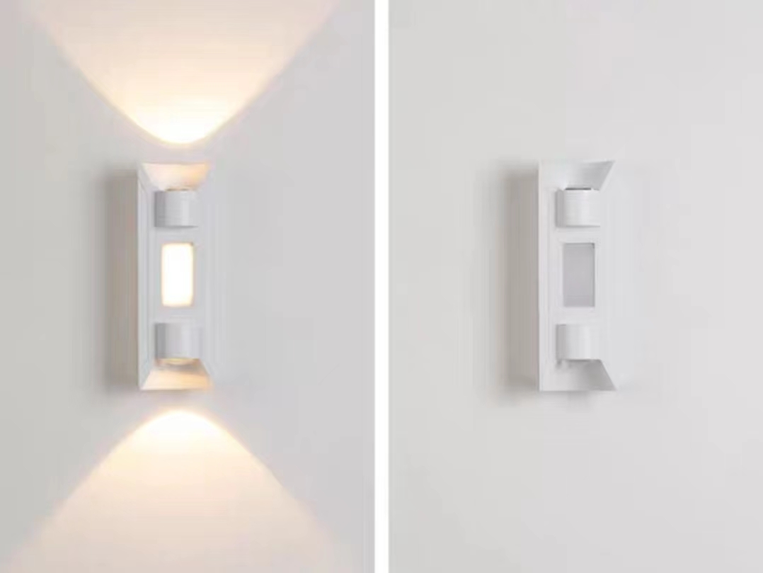 LED Wall Light Garden Waterproof Hexagon  Aluminum Wall Lamp Fancy Lights Exterior 2W 3W 5W 6W 7W 8W