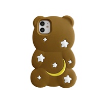 Funda de Teléfono de Silicona Suave con Diseño de Oso Xingyue para Apple 15Promax 14/Iphone13 12 Modelo para Mujer y Hombre Hecha de TPU