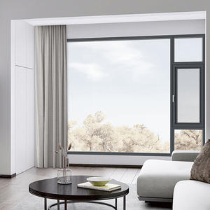 Modèle pratique de fenêtre à battant AS.112 avec moustiquaire <span class=keywords><strong>en</strong></span> acier inoxydable Durable et bonne ventilation avec taille personnalisée - Product Image 1