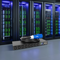 OIT 8 Ports C13 Télécommande Intelligente PDU Serveur Armoire Horizontale 19 pouces 1U Rack Mount Smart PDU