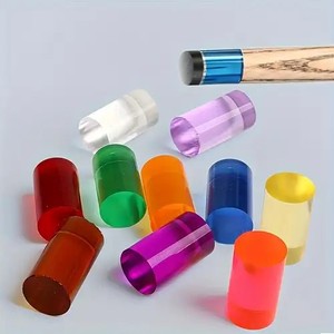Punta de Taco de Billar de Acrílico Transparente de Alta Claridad de 15 mm, Varilla de Acrílico Fundido para Taco de Billar, Virola Transparente - Product Image 4