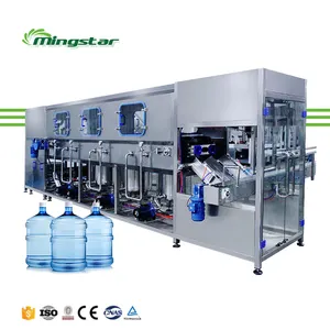 300bph 450bph Large polycarbonate bottle 20 liter embotelladora de agua pure distilled water 5 gallon water filling machine