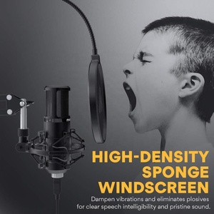 MAONO Microphones Professionnels Équipement <span class=keywords><strong>de</strong></span> <span class=keywords><strong>Studio</strong></span> D'enregistrement <span class=keywords><strong>Micro</strong></span> À Condensateur avec Métal <span class=keywords><strong>Pied</strong></span> <span class=keywords><strong>De</strong></span> <span class=keywords><strong>Micro</strong></span> - Product Image 6