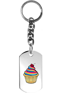 Llavero personalizado de zinc aliado 3D pastel postres - Product Image 4