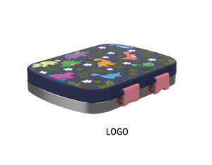 Resistente alta giapponese Bento Lunch Box in acciaio inox <span class=keywords><strong>Thermos</strong></span> contenitore per alimenti stile semplice riscaldabile per microonde per il lavoro dei bambini - Product Image 2