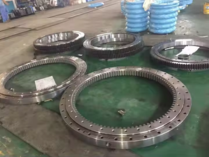 EFANT Slewing <span class=keywords><strong>Ring</strong></span> Bearing Diameter besar, bantalan roda gigi eksternal 1797 2600G2K 5 sumbu Cnc Cross Roller <span class=keywords><strong>Slew</strong></span> - Product Image 2