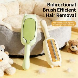 Brosse anti-<span class=keywords><strong>poils</strong></span> d'<span class=keywords><strong>animaux</strong></span> pliable en plastique à adsorption statique, réutilisable, avec bac de rangement grande capacité pour vêtements, canapés et lits d'<span class=keywords><strong>animaux</strong></span> - Product Image 4