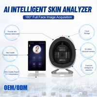 Analyseur de peau intelligent AI, scanner facial à 180 degrés, caméra HD 30 millions de pixels, analyse de la santé de la peau, équipement de beauté pour salon