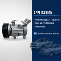 Compresseur de climatisation de voiture 88310-0K310 12V R134a 7PK pour Toyota Hilux Vigo Innova Diesel 2KD 1KD