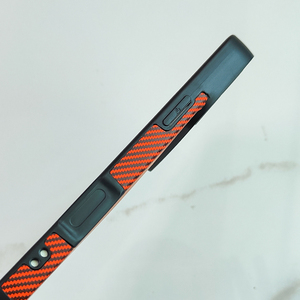 เคสโทรศัพท์ลายเส้นเฉียงคลาสสิก วัสดุวีเนียร์ PU คาร์บอนไฟเบอร์ ป้องกันการกระแทก สำหรับ <span class=keywords><strong>iPhone</strong></span> 18 Pro Max 17 Air 16 15 <span class=keywords><strong>Plus</strong></span> - Product Image 5