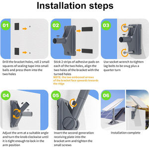 Монтажный комплект Starlink, простая установка, Регулируемый угловой кронштейн для антенны Starlink Gen 2, подставка для спутниковой мини-антенны - Product Image 3