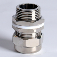 Presse-câble anti-explosion en acier inoxydable à double compression blindée M32 M20 M25 étanche IP66 à compression simple