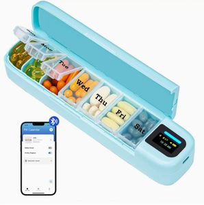 Organizador de Pastillas de Grado Alimenticio Seguro para 7 Días, Diseño AM PM, Contenedor de Almacenamiento de Medicamentos para el Hogar, Cuidado Diario de la Salud, Personalizable - Product Image 4