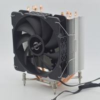 Boîtier d'ordinateur avec refroidisseur de processeur à 4 caloducs pour INTEL LGA115X/1700/1366/2011 et pour AMD AM3/AM4 à roulement à billes