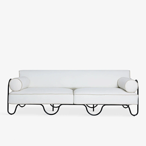 Divano in Metallo e Acciaio Impermeabile di Design Moderno e Vintage per Hotel, Villa, Balcone, Giardino e Patio - Product Image 2