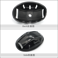 Accessoires de casque de moto avec logo personnalisé, boucle de mentonnière en plastique PVC de 20 mm