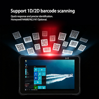 Tablette industrielle robuste de 10,1 pouces RT12W Intel Celeron avec écran capacitif, résistante aux chutes, antichoc, NFC pour entrepôt