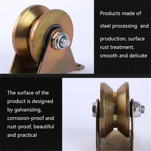 V U H Groove Porte Coulissante Roues Roulement Lourd Fente Roue Fer Porte Coulissante Rouleau 50-100mm En Acier Guide Rouleau Piste Roulette - Product Image 4