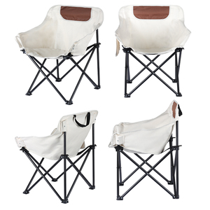 Chaise pliante en acier à ouverture rapide pour l'extérieur avec logo personnalisé, chaise de camping confortable et pliable pour pique-nique - Product Image 2