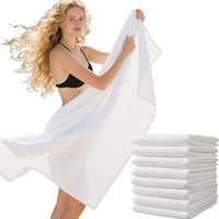 Serviette de bain jetable douce Portable non tissée cheveux faciaux serviette de Salon de beauté pour manucure Spa pédicure visage douche