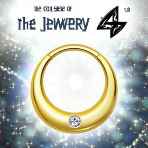 Pendientes de Oreja en Forma de Corazón con Circonita y Titanio G23 ASTM-F136, Chapados en Oro de 18K, Anillo de Nariz, Joyería Corporal para Mujer, Uso Diario - Product Image 2