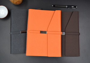 Fsc nhà máy Vải PU mô hình da A5 cai trị trường văn phòng phổ tùy chỉnh 3 lần rời lá bìa cứng máy tính xách tay - Product Image 5