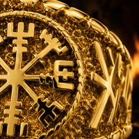 Bague JLM en acier inoxydable Viking Vegvisir pour homme, boussole runique nordique, amulette de motard, style rétro païen, cadeau bijou pour petit ami