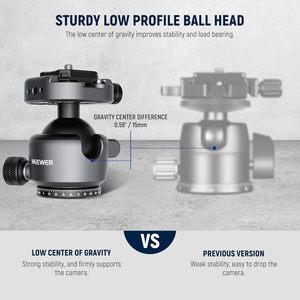 Adaptador de Montaje para Cámara con Cabezal de Bola de Perfil Bajo NEEWER <span class=keywords><strong>GM41</strong></span> - Product Image 2