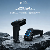 Lector de Códigos de Barras Inalámbrico 2D Xincode, Escáner de Códigos de Barras USB 2.4G, Lector de Códigos QR con Cable, Pistola Escaneadora de Códigos de Barras 1D para Inventario