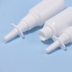 1oz Nasal Spray <b>Bottle</b> Mist Sprayer - Empty Refillable Amber Plastic Atomizer and Reusable Nose Sprayer for Nasal Medication - Product Image 2