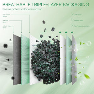 Than tre hoạt tính lọc không khí túi loại bỏ mùi hôi và độ ẩm thiên nhiên tươi túi lọc không khí - Product Image 4
