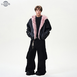 Chaqueta Acolchada de Poliéster Cálida <span class=keywords><strong>y</strong></span> Acogedora Unisex con Corte Holgado Versátil <span class=keywords><strong>y</strong></span> Cuello de Piel Sintética, Chaqueta Moderna <span class=keywords><strong>y</strong></span> Elegante con Cierre de Cremallera - Product Image 2