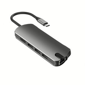 LKL USB C Docking Station,8 in 1 USB C <strong>Hub</strong> Multiport Adapter with SD <strong>Card</strong> <strong>Reader</strong> - Product Image 2