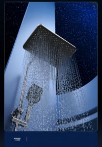 Sistema de ducha fría y caliente, juego de ducha Digital LED para baño, montaje en pared, <span class=keywords><strong>grifo</strong></span> de baño termostático inteligente, cabezal cuadrado, <span class=keywords><strong>grifo</strong></span> de lluvia para SPA - Product Image 2