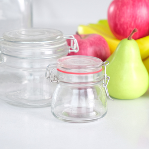 Bocal de mise en conserve <span class=keywords><strong>Weck</strong></span> Transparent 200ml 350ml <span class=keywords><strong>Bocaux</strong></span> écologiques avec couvercles Récipients en verre hermétiques avec joints de serrage - Product Image 5