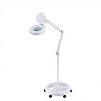Magnifying Floor Circular Lamp Beauty Makeup Tools Eyelash Light 60 Pcs SMD Led Lamp Magnifier Lamp Beauty Makeup Tools