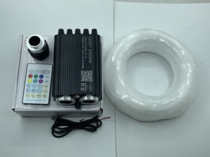 Projecteur à fibres optiques double tête effet étoile filante - Projecteurs météores doubles pour l'ambiance du plafond de voiture - Product Image 1