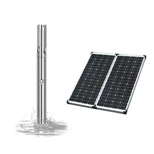 solar water pump submersible water filled motor set with built-in controller
