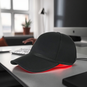Oem ODM xách tay trị liệu bọc hat 660nm 850nm sạc <span class=keywords><strong>Red</strong></span> <span class=keywords><strong>Light</strong></span> Therapy cap - Product Image 1