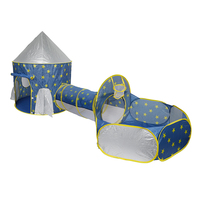 Vente en gros de jouets de jeu dinosaure très demandés, château tunnel rose et bleu pour intérieur, maison de jeu, tente de camping pour enfants