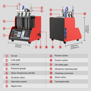 Neuestes AUTOOL CT280 110V 220V GDI Auto-Motor-Einspritzprüfgerät Bester Ultraschall-Kraftstoffeinspritzreiniger - Product Image 4