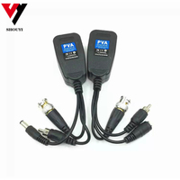 Alimentation électrique vidéo cctv Ahdcvitvi, coaxial HD 3 en 1, ensemble transmetteur torsadé 300m 1080 px