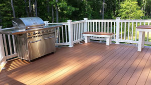 Planches de <span class=keywords><strong>bois</strong></span> faciles à <span class=keywords><strong>nettoyer</strong></span> de haute qualité Wpc Co-Extrusion Decking <span class=keywords><strong>pour</strong></span> <span class=keywords><strong>terrasse</strong></span> - Product Image 4